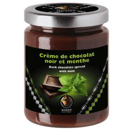 Dark chocolate and mint spread