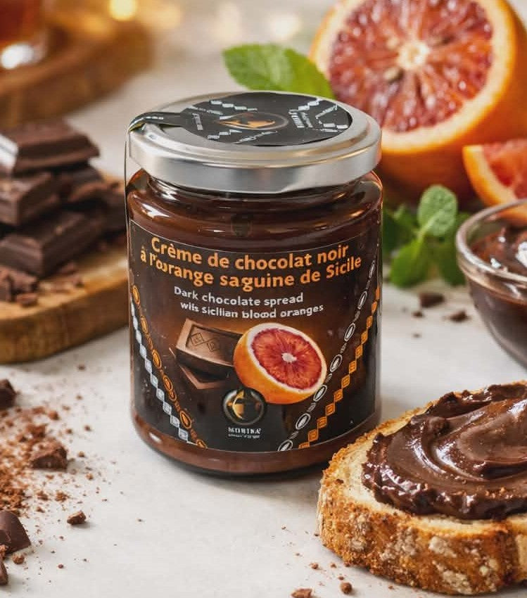 Dark chocolate cream with Sicilian blood orange